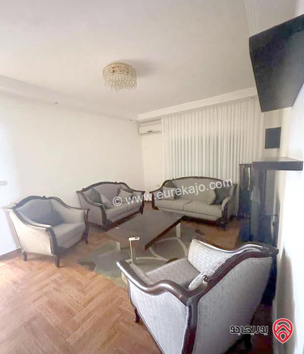 شقة ارضية مساحة 200م داخلي و 150م خارجي للايجار المفروش مع حديقة ومدخل خاص في عمان - جبل عمان 