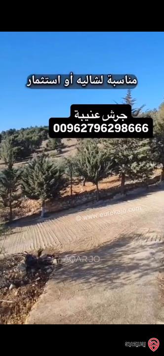 قطعة ارض استثمارية مساحة 3 دونم و 400م للبيع في جرش عنيبة