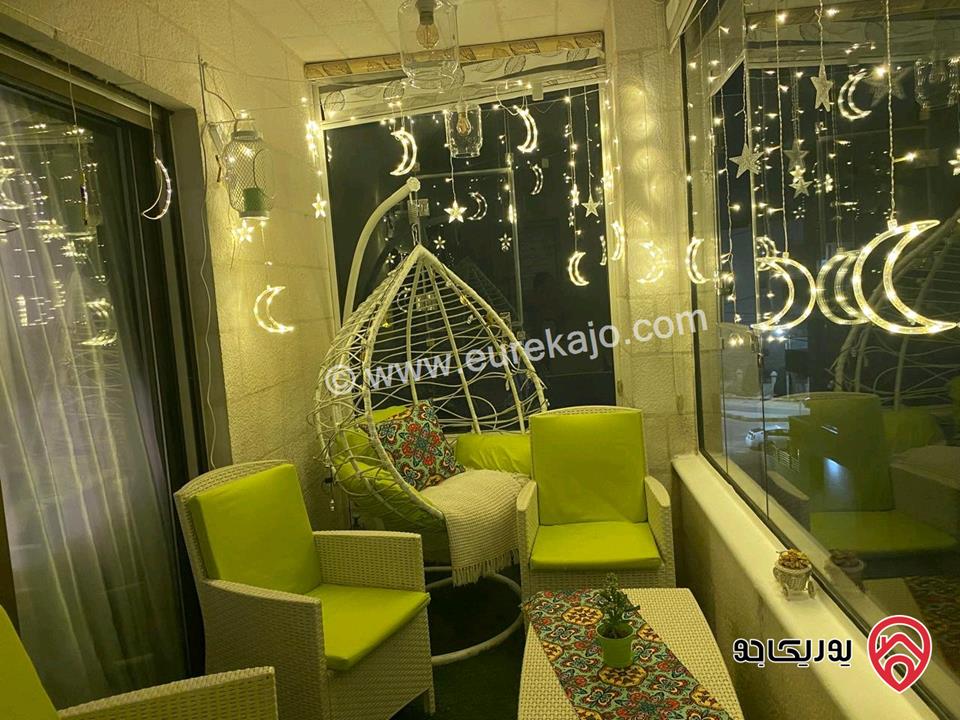 شقة مفروشة شبه أرضي مساحة 129م للبيع في عمان - خلدا