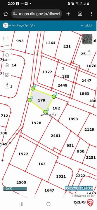 قطعة أرض مساحة 528م للبيع في عمان - السابع حوض ام السماق الجنوبي
