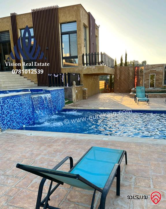 مزرعة مساحة الأرض 4 دونم و البناء 1250م للبيع في السلط - الصبيحي