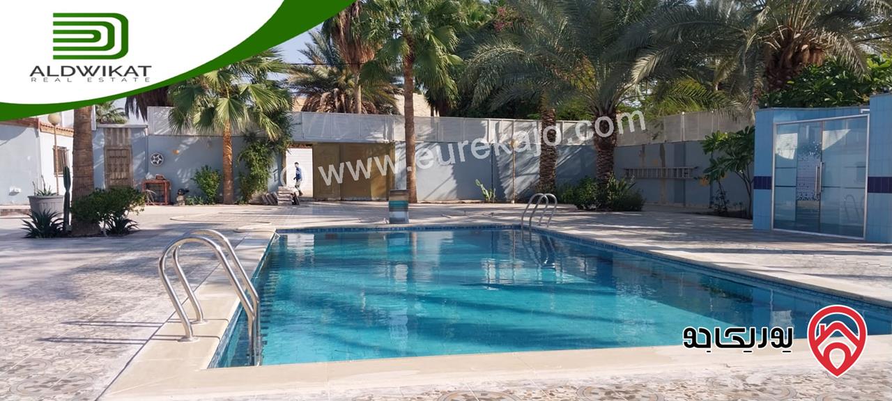 شاليه مميز مساحة البناء 180م على أرض 1300م للبيع في الغور الشونة الجنوبية
