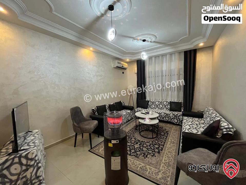 شقة مفروشة مساحة 110م طابق ثالث للايجار في عمان - الجبيهة 