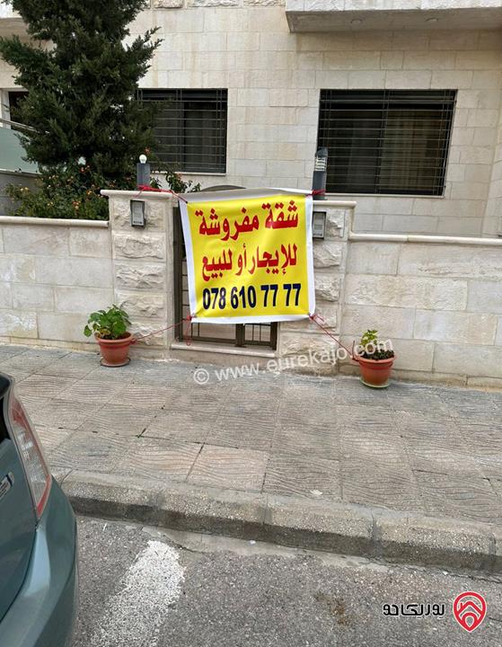 شقة فخمة ارضية مساحة 90م و 60م خارجي استثمارية للبيع في عمان - ضاحية الامير راشد بسعر لقطة 