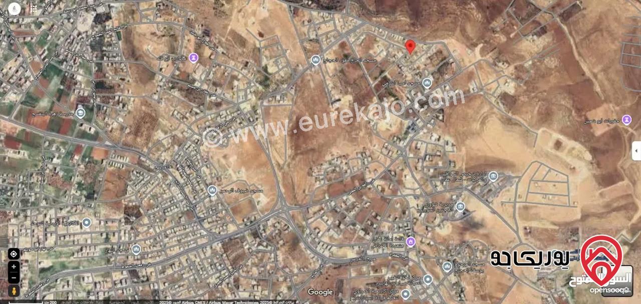 قطعة ارض مساحة 450م للبيع من اراضي شمال عمان - شفا بدران منطقة فلل واصلها كل الخدمات واجهة على الشارع
