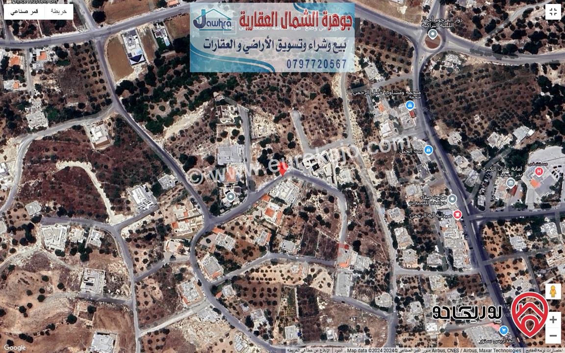 قطعة ارض على شارعين مساحة 930م للبيع في عمان - اجمل مناطق دابوق