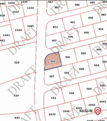 أرض مساحة 500م للبيع في عمان - المجد ام الكندم
