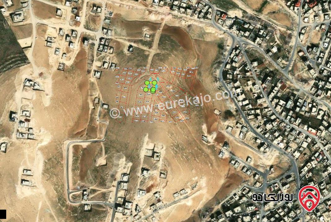 قطعة أرض مساحة 600م للبيع من أراضي شرق عمان ماركا حوض المغيرات