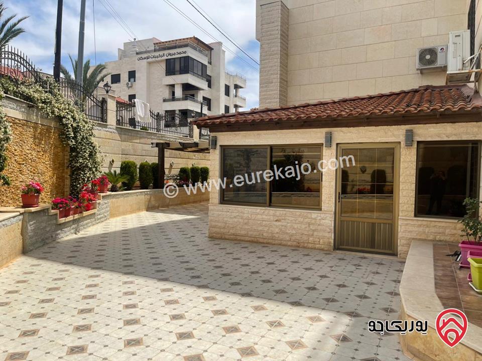 شقة فاخرة مساحة 192م + 300م خارجي حديقة وترسات للبيع في عمان - خلدا 