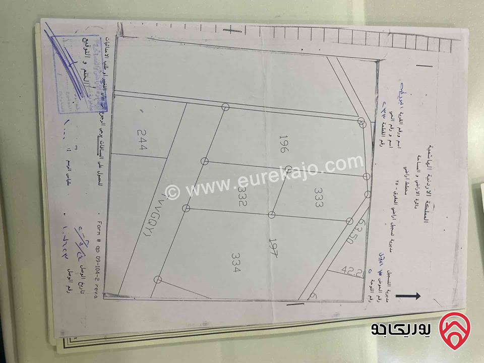 ارض مساحة 2 دونم للبيع في المفرق