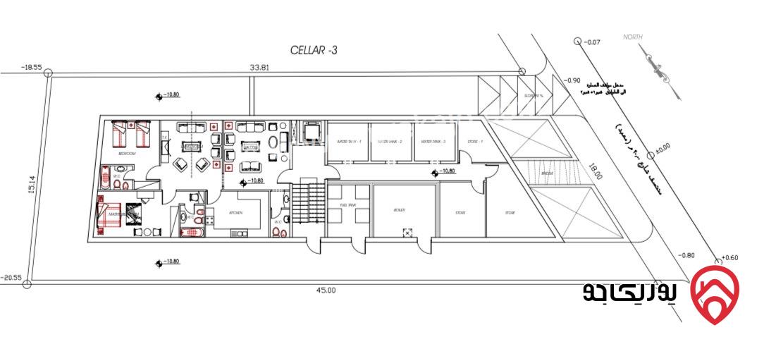 أرض مساحة 600م للبيع في عمان - الياسمين حوض جحره الشمالي