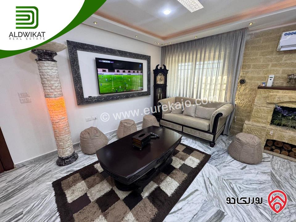 شقة مفروشة للبيع او للايجار في عمان - الصويفية طابق ثالث مساحة 160م ومساحة الترس 10م موقع مميز