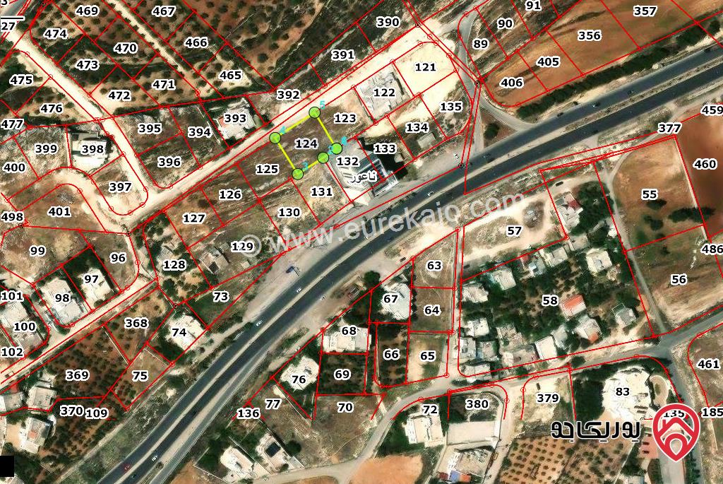 قطعة ارض مساحة 1 دونم و 17م للبيع فى عمان - منطقة ناعور - خلف قاعة بانوراما مباشرة - طريق البحر الميت 