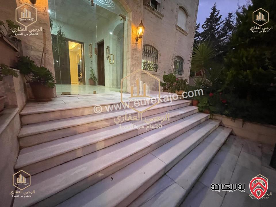 شقة مفروشة ارضية مساحة 240م داخلي و 100م خارجي للايجار في عمان - ضاحية الرشيد 