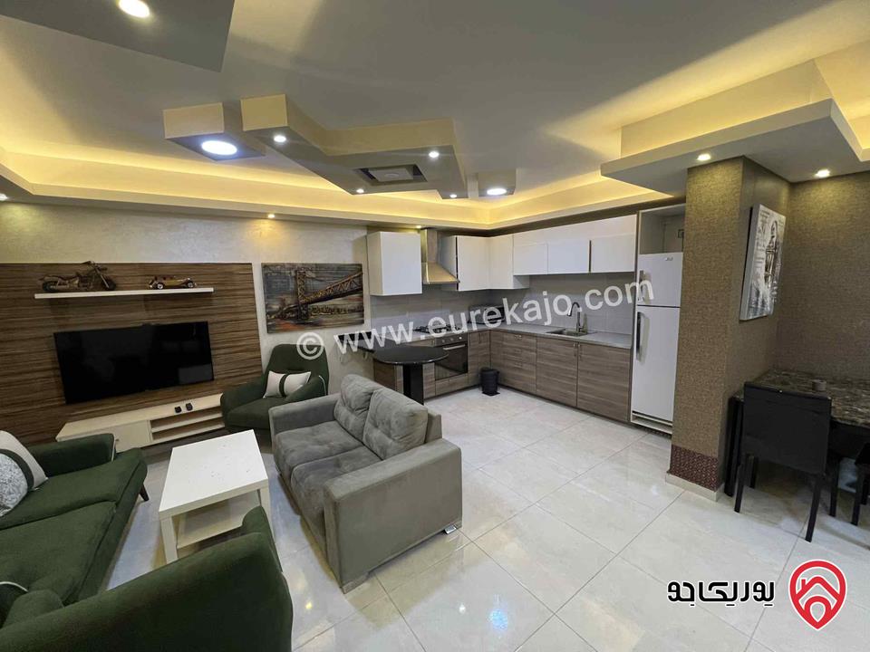 شقة ارضية سوبرديلوكس مساحة 130م مفروشة للايجار في عمان- عبدون 