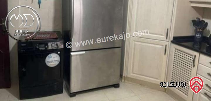 شقة شبه ارضي مفروشة للايجار في عمان - الصويفية مساحة 180م مع ترس 120م تشطيبات و فرش سوبر ديلوكس