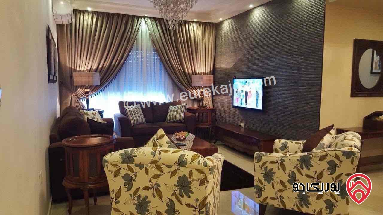 شقة مفروشة مساحة 120م طابق ثالث للايجار في عمان - عبدون