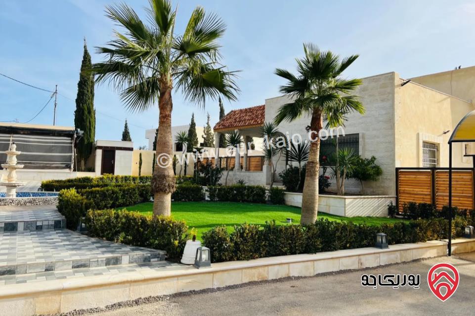 مزرعة مساحة الأرض 4000م والبناء 160م للبيع في عمان - حوارة	