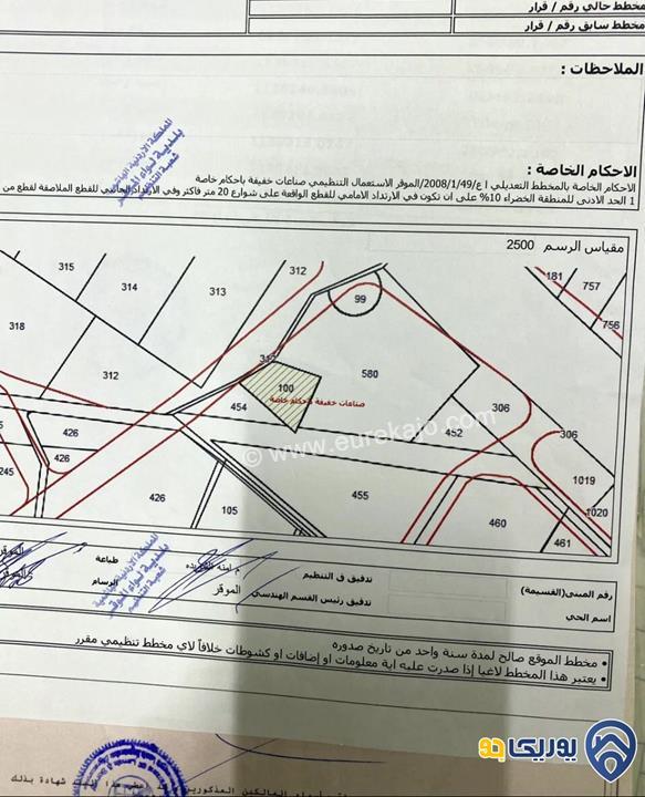 ارض مساحة 1902م للبيع في النقيره-عمان