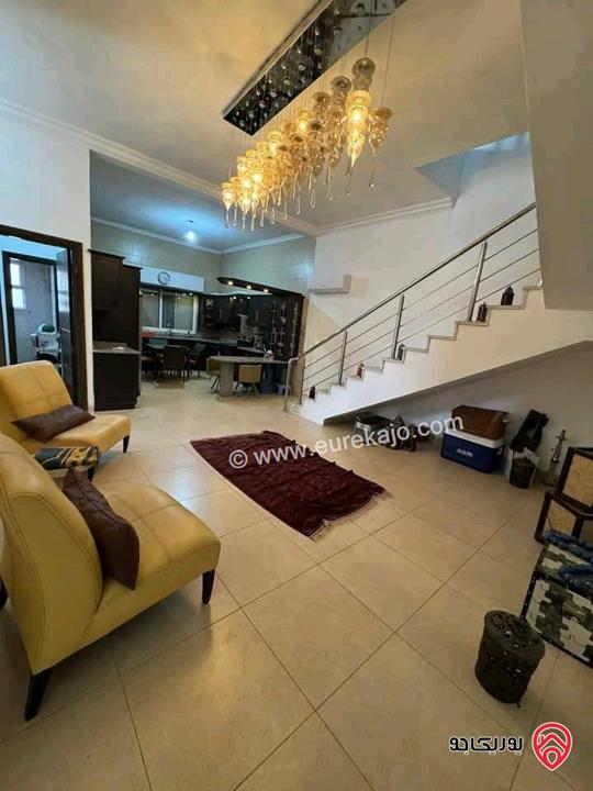 شقة مفروشة دوبلكس فاخرة مساحة 250م للايجار في عمان - ضاحية الياسمين