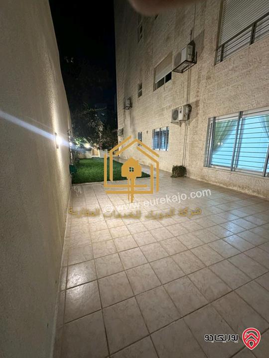 شقة فارغة شبه أرضية مساحة 186م داخلي و 120م خارجي للإيجار في عمان - دير غبار 