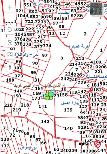 قطعة أرض على شارعين مساحة 659م للبيع في اربد - الحصن	
