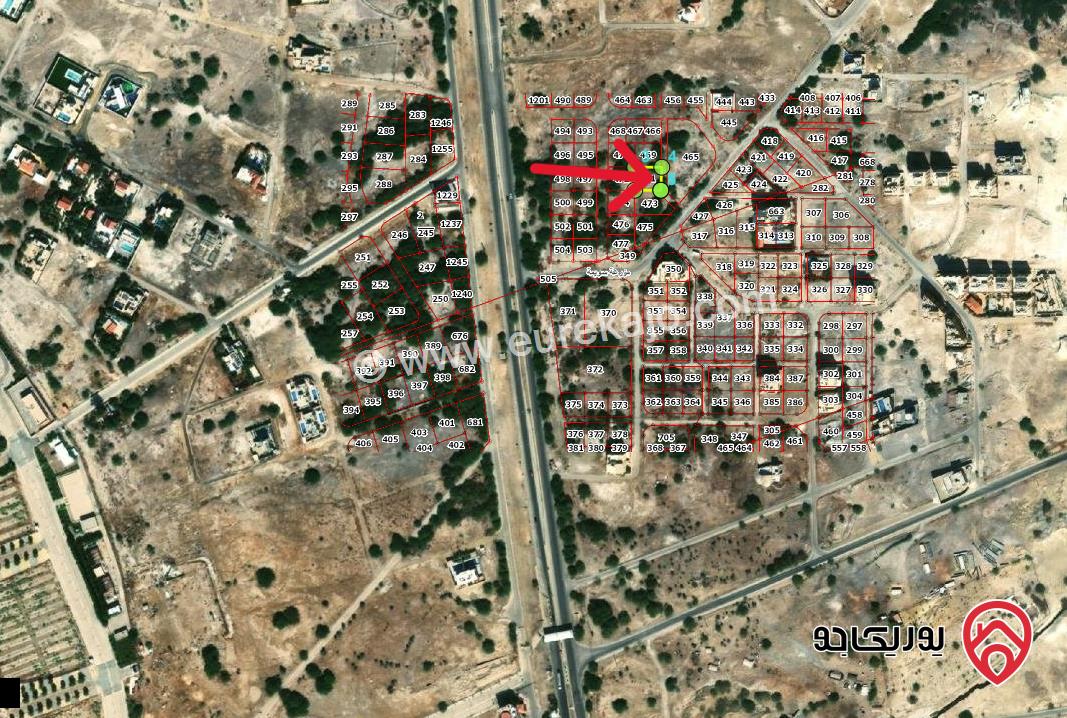 قطعة ارض تجاري مساحة 653م للبيع من اراضي الشونة الجنوبية - السويمة واجهة على الشارع 