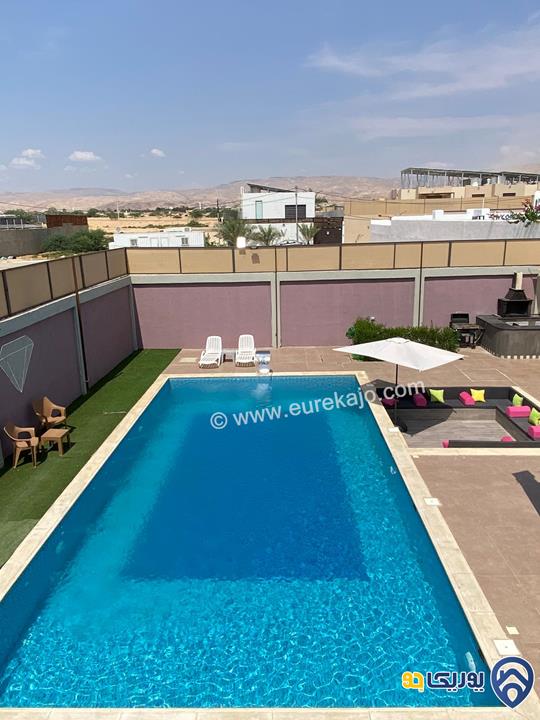 جولة ثلاثية الابعاد - شاليه - مزرعة Black diamond villa للايجار اليومي في البحر الميت