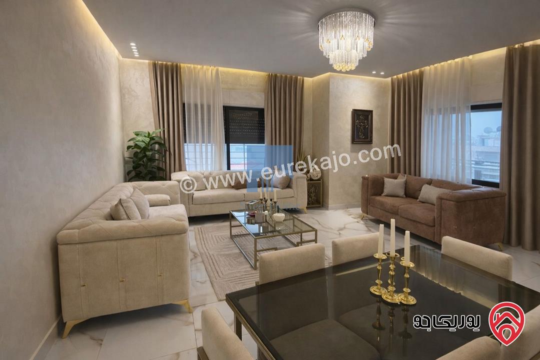 شقة فاخرة طابق ثالث مع روف دوبلكس مساحة 229م للبيع في عمان - الجندويل