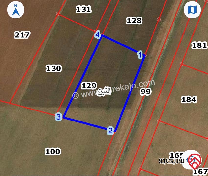 أرض مساحة 4 دونم و 900م للبيع في عمان - اللبن