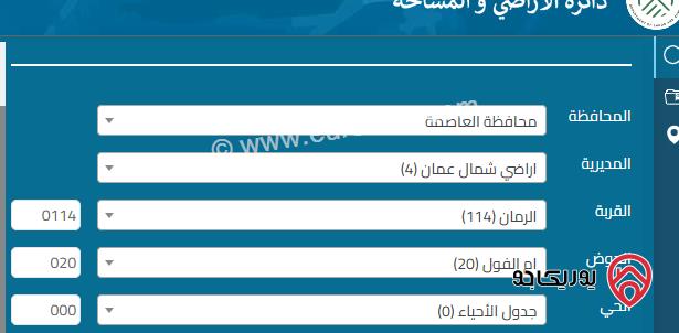 ارض مساحة 11 دونم للبيع من أراضي شمال عمان - تل الرمان  
