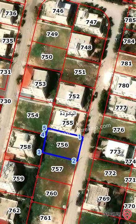قطعة ارض مساحة 539م للبيع في عمان - اليادودة 