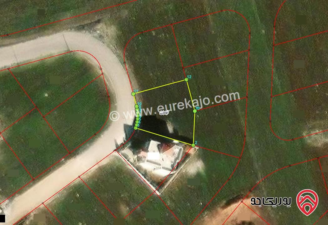 قطعة ارض سكنية مساحة 687م للبيع في اربد - منطقة ايدون - تبعد عن شارع الحدائق حوالي 130م 