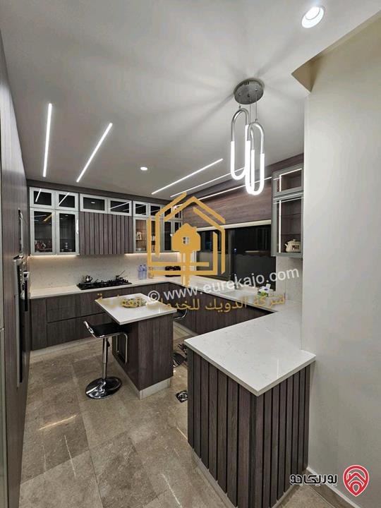 شقة مفروشة فاخرة سوبر ديلوكس مساحة 110م طابق أول للايجار في عمان - دير غبار 