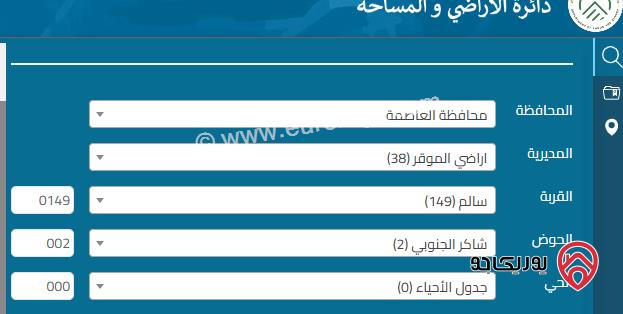 ارض سكنية مساحة 608م للبيع في عمان - ضاحية الاميرة ايمان -  سالم – شاكر الجنوبي