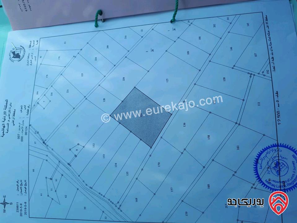 أرض مساحة 10 دونم و 494م للبيع في المفرق - دحل