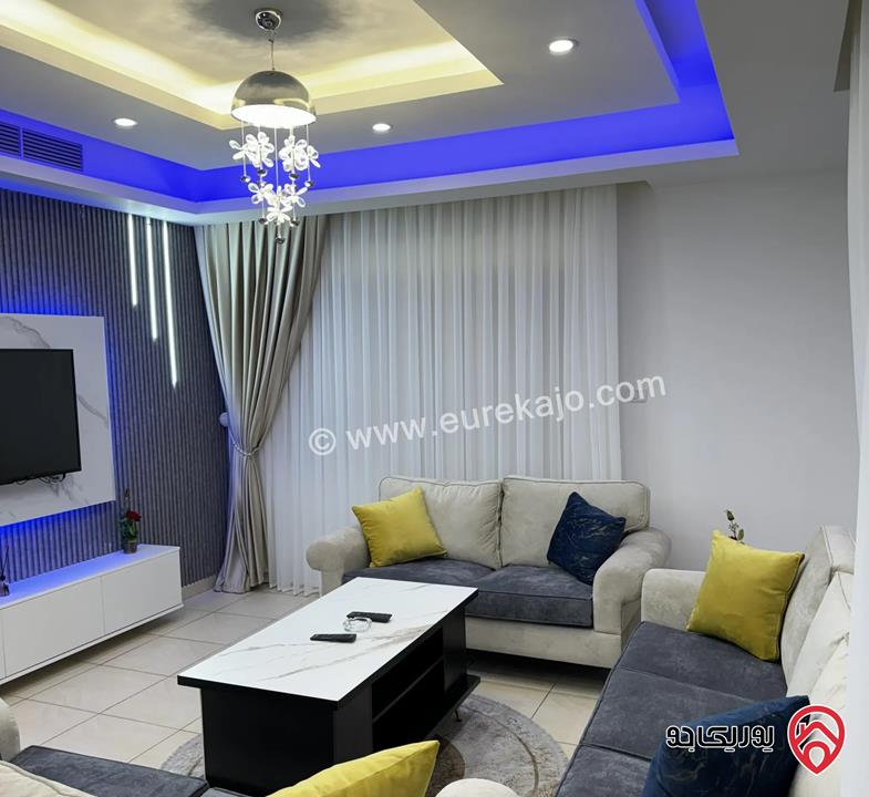 شقة مفروشة أرضية مساحة 90م للايجار في عمان - الصويفية