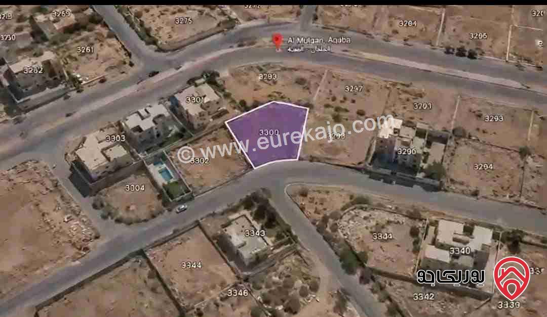 أرض مساحة 330م للبيع في العقبة 