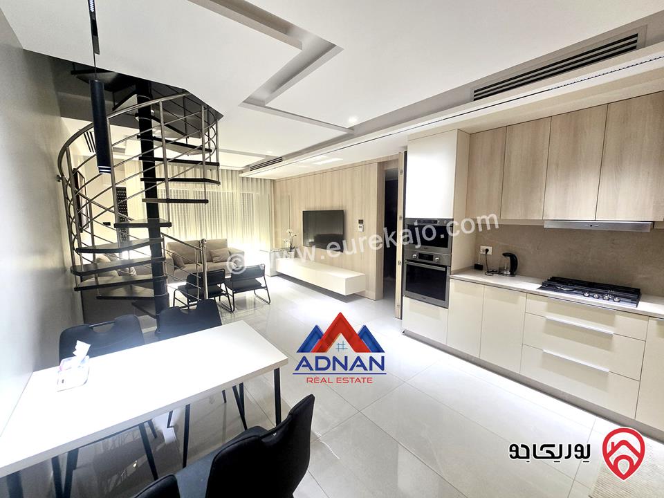 شقة طابق ثالث دوبلكس مساحة 170م للايجار مفروشة في عمان - دير غبار