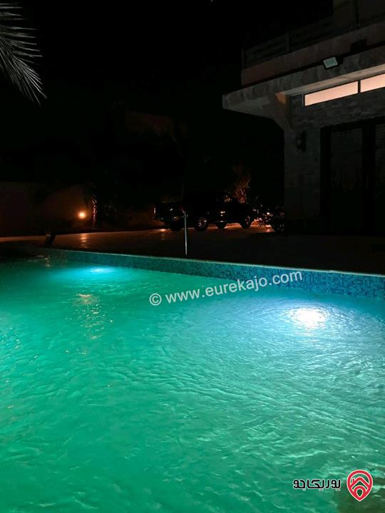 مزرعة وشاليه مساحة الأرض 581م والبناء 150م للبيع في الشونة الجنوبية 