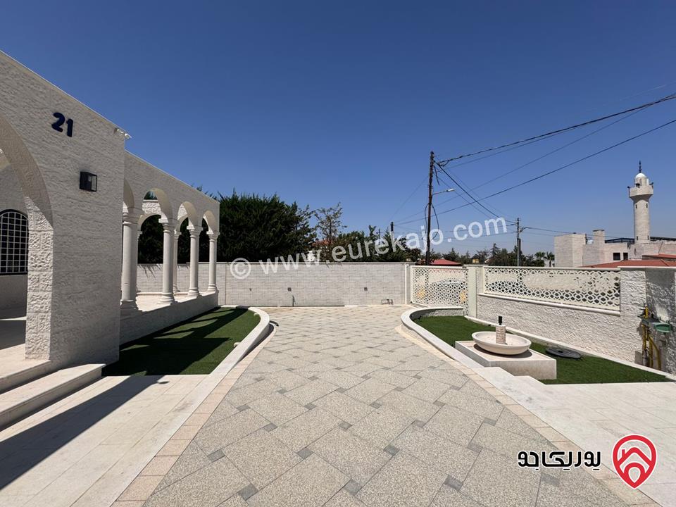فيلا مستقلة للبيع في عمان - عبدون مساحة الارض 1350 م والبناء 1000م، الحديقة 400م، الترس 200م بالقرب من السفارة الامريكية 