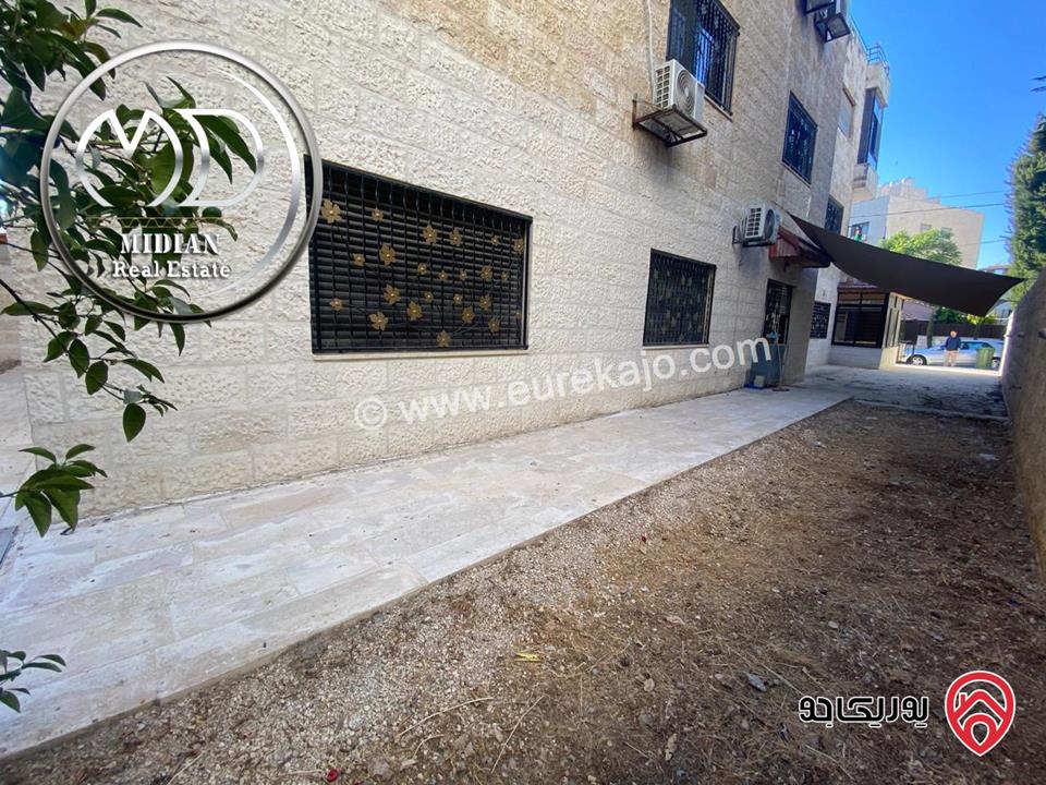 شقة ارضية مفروشة للبيع في عمان - ام اذينة مساحة 200م مع ترس و حديقة 150م تشطيبات سوبر ديلوكس بسعر مميز