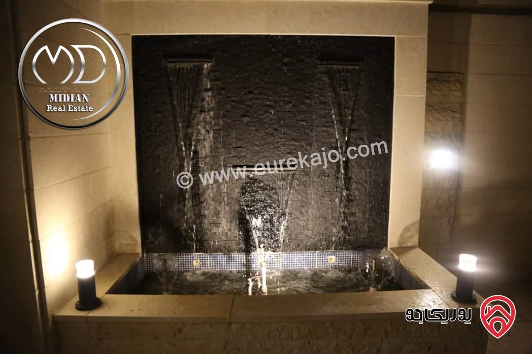 شقة شبه ارضي فارغة للايجار في عمان - ضاحية النخيل مساحة 200م مع ترس و حديقة 250م تشطيبات ديكورات عصرية فاخرة