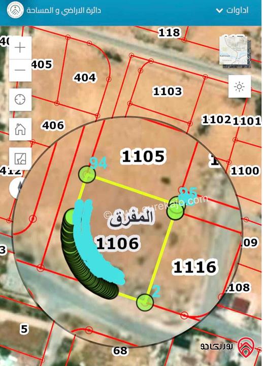 قطعة أرض مساحة 680م للبيع في الضاحية - المفرق 