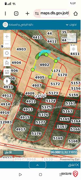 قطعة ارض مساحة 747م للبيع في الزرقاء - البتراوي 