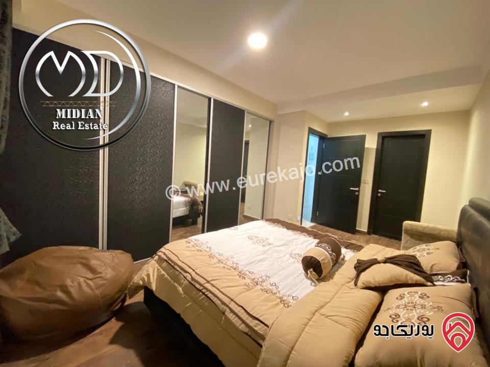 شقة مفروشة للايجار في عمان - ضاحية الامير راشد مساحة 200م طابق ثالث تشطيبات و ديكورات فاخرة اطلالة جميلة