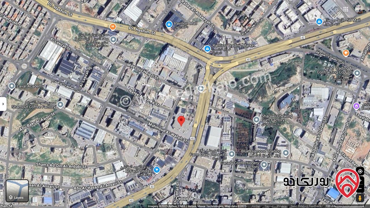 مجمع تجاري بناء 2900م على مساحة أرض واسعة تزيد عن 4 دونم للبيع في المقابلين – شارع القدس – تحت التشطيب