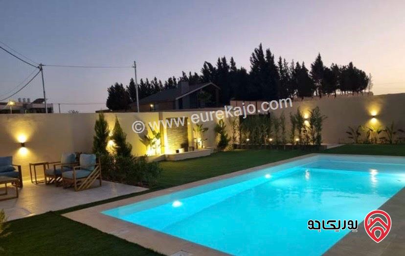 شاليه/مزرعة نظام فيلا جديدة غير مستخدمة مساحة الأرض 500م والبناء 250م للبيع في عمان - القسطل طريق المطار