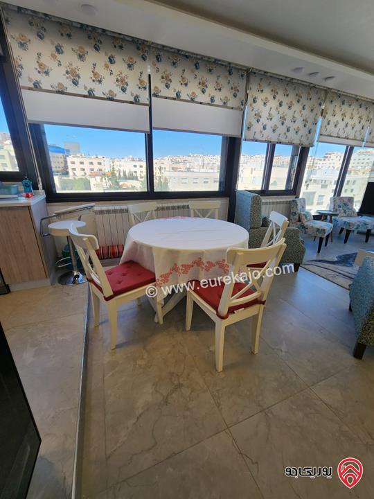 روف مساحة 100م للايجار مفروش في عمان - خلدا