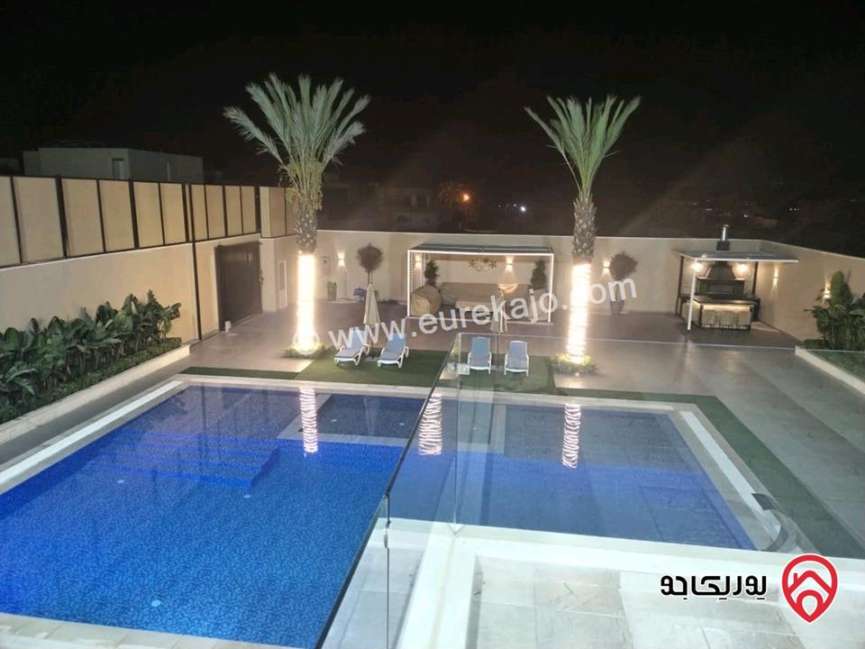 شاليه خيالي مساحة البناء 200م على أرض 1 دونم للبيع في البحر الميت - الرامة